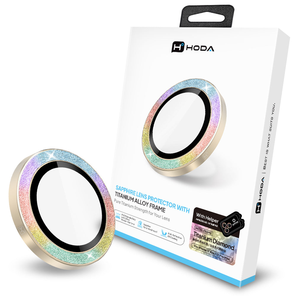 藍寶石鏡頭保護貼 iPhone 17 Pro / 17 Pro Max (3顆/組) | HODA®