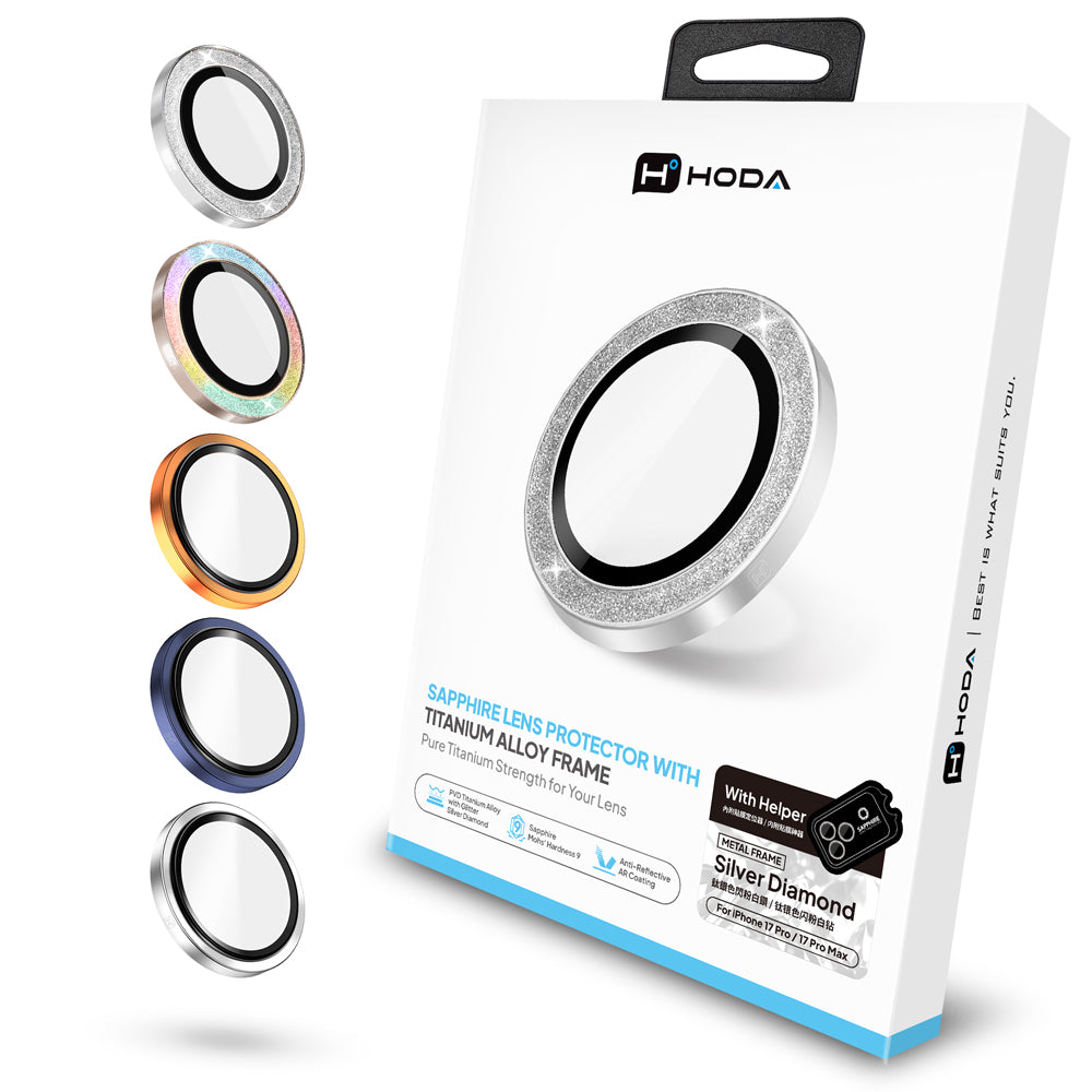 藍寶石鏡頭保護貼 iPhone 17 Pro / 17 Pro Max (3顆/組) | HODA®