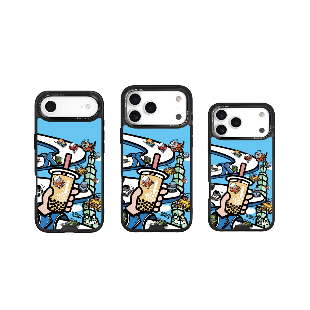 藍白拖賽道老咪大賽 - 米豆 MagSafe 手機保護殼 iPhone 17 / Air / 16 / 15 系列 | HODA®