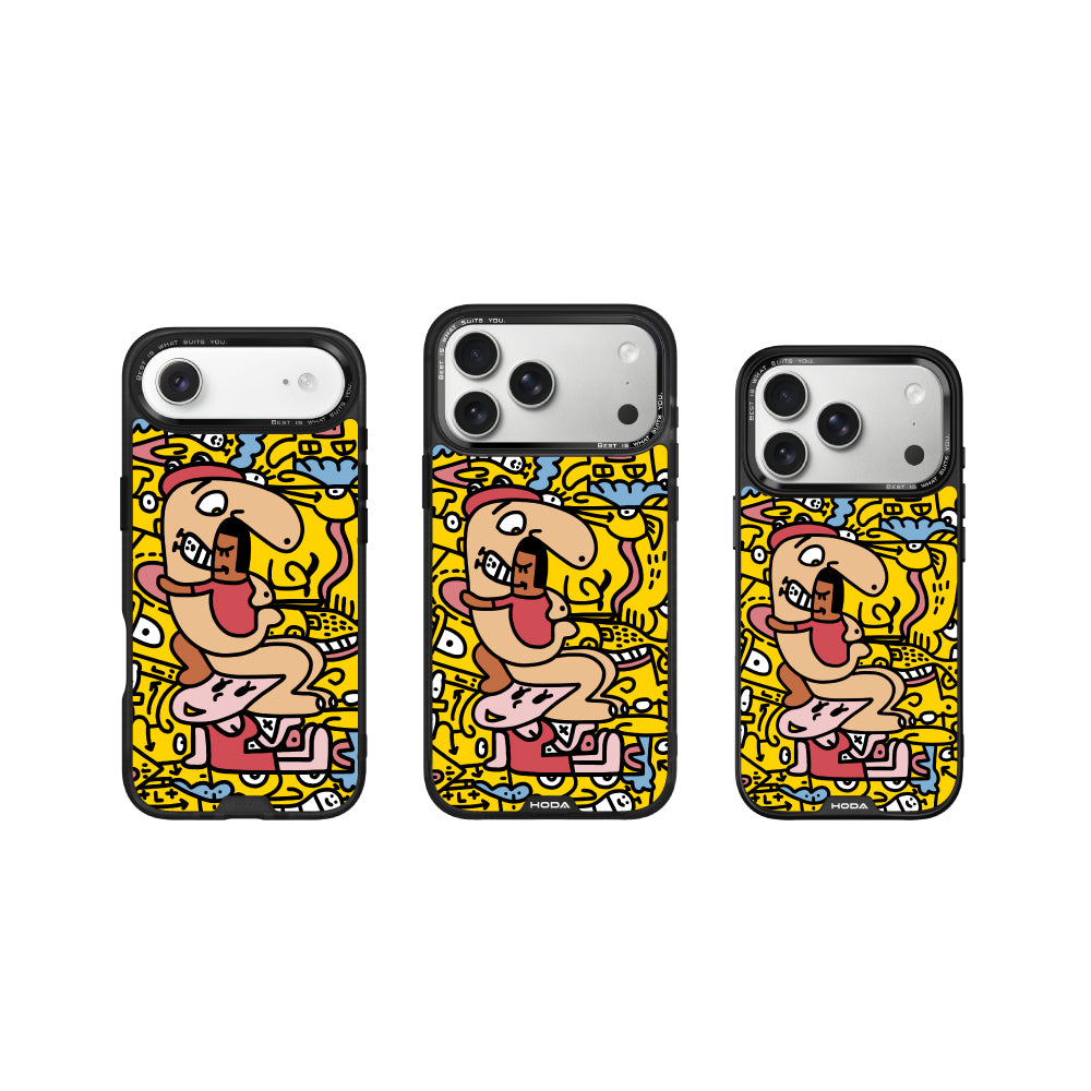 我愛爸爸媽媽 - 米豆 MagSafe 手機保護殼 iPhone 17 / Air / 16 / 15 系列 | HODA®