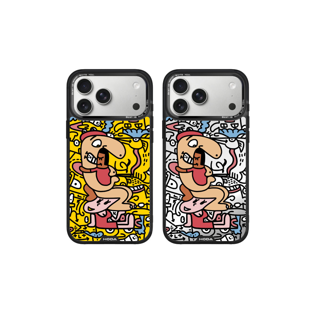 我愛爸爸媽媽 - 米豆 MagSafe 手機保護殼 iPhone 17 / Air / 16 / 15 系列 | HODA®