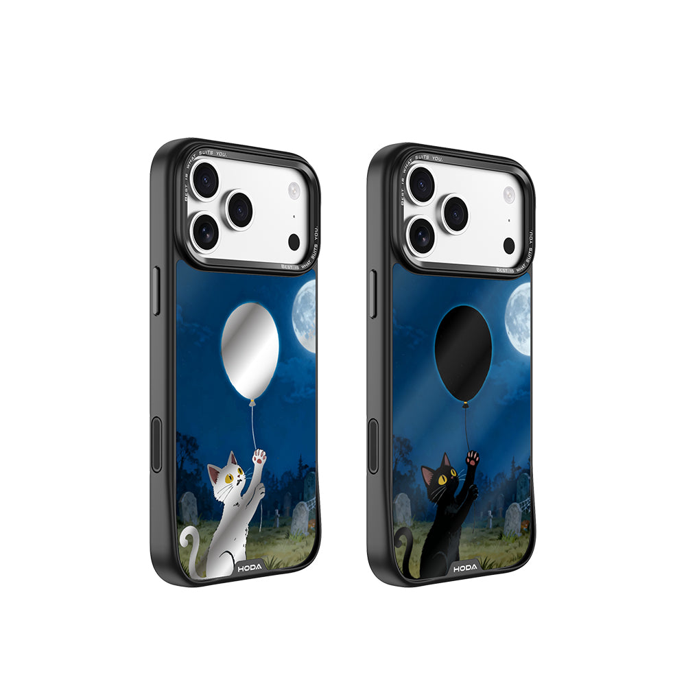 MagSafe 幻石 月夜氣球貓保護殼 iPhone 17 / Air / 16 / 15 系列 | HODA®