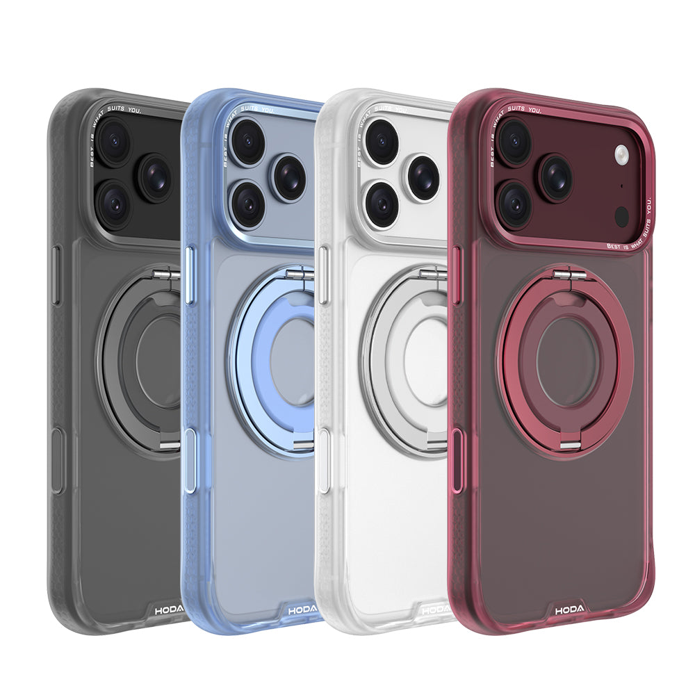MagSafe 柔石支架雙環保護殼 iPhone 18 / 17 / Air 系列 | HODA®
