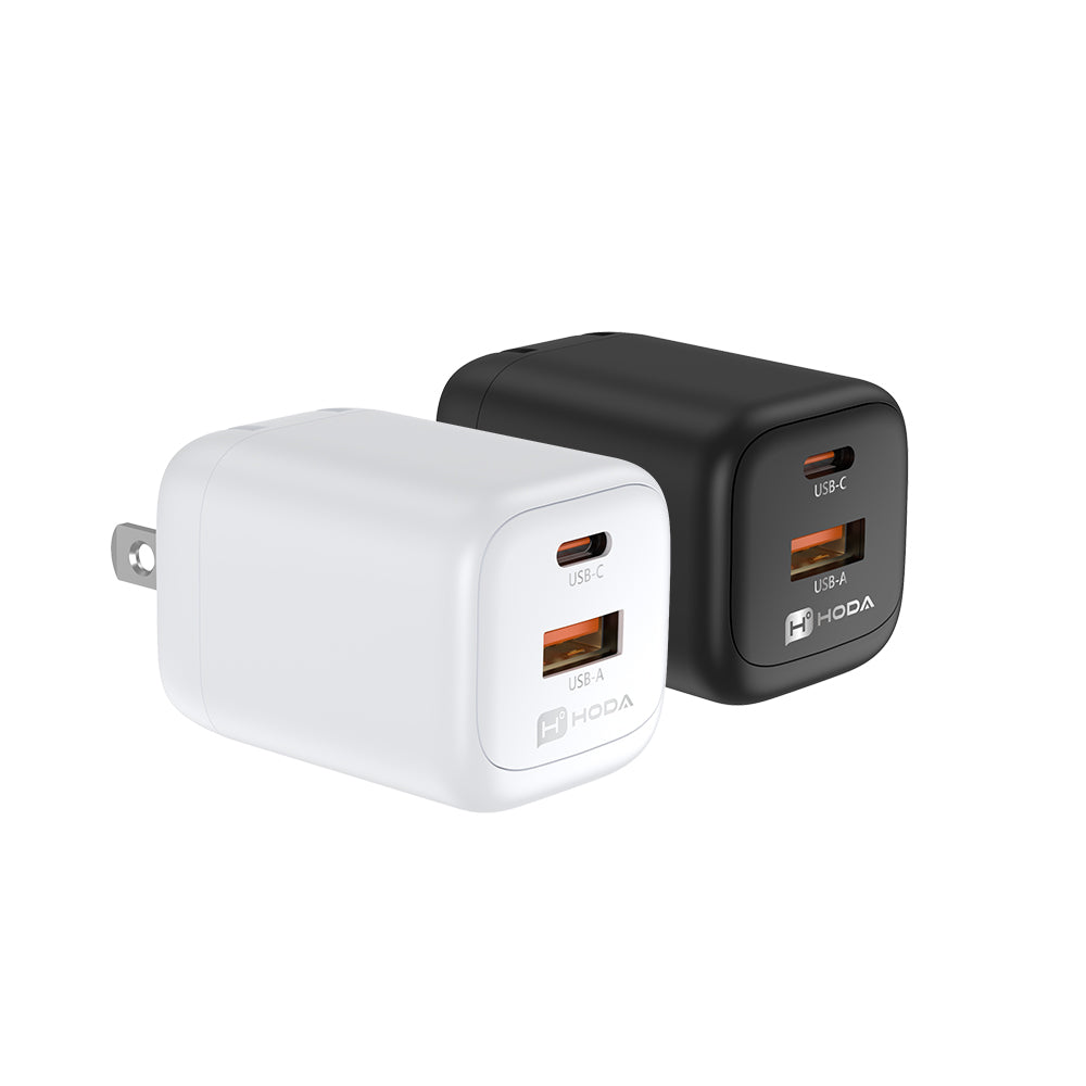 35W GaN氮化鎵智慧雙孔電源供應器 / 極速智能充電器 | HODA®