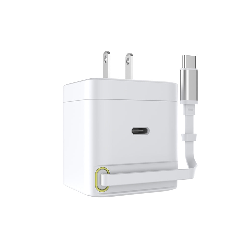 65W GaN氮化鎵自帶伸縮線電源供應器 / 極速智能充電器 | HODA®