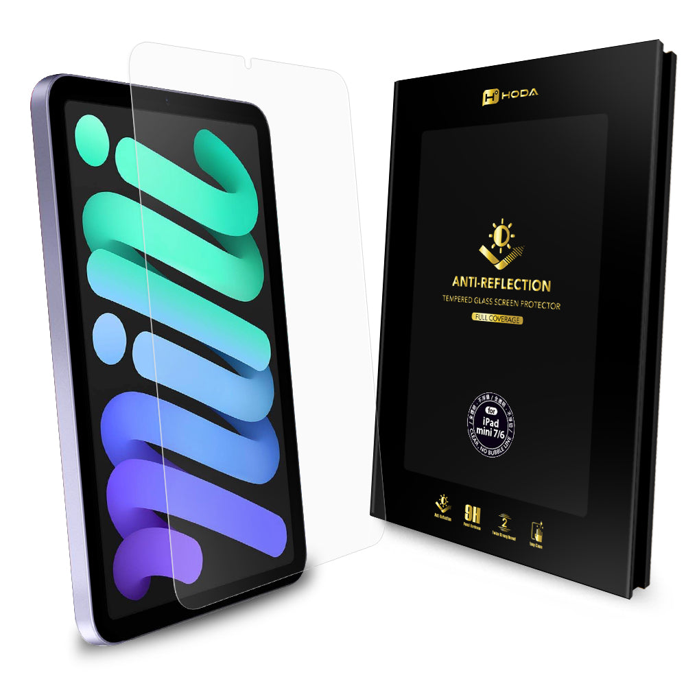 AR抗反射玻璃保護貼 iPad mini (A17 Pro) / mini 7 / 6 | HODA®