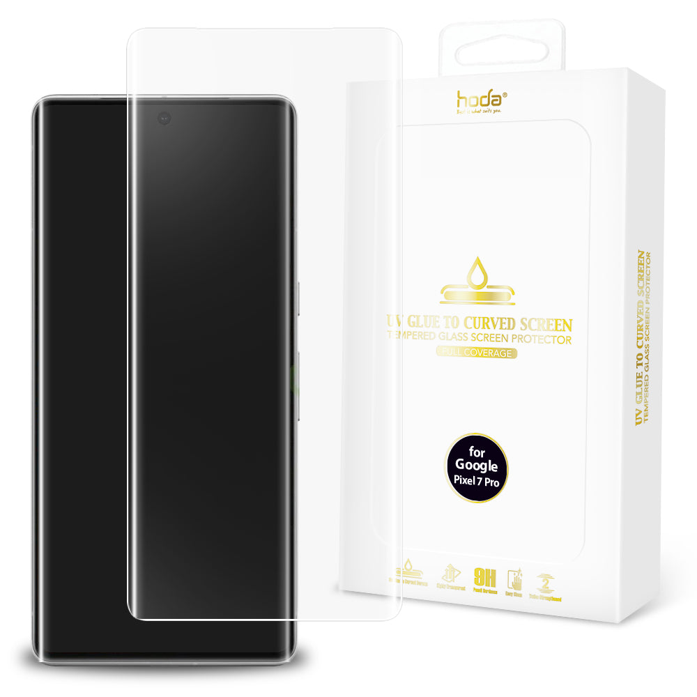 3D 亮面玻璃保護貼 Google Pixel 7 Pro (UV膠全貼合) | HODA®