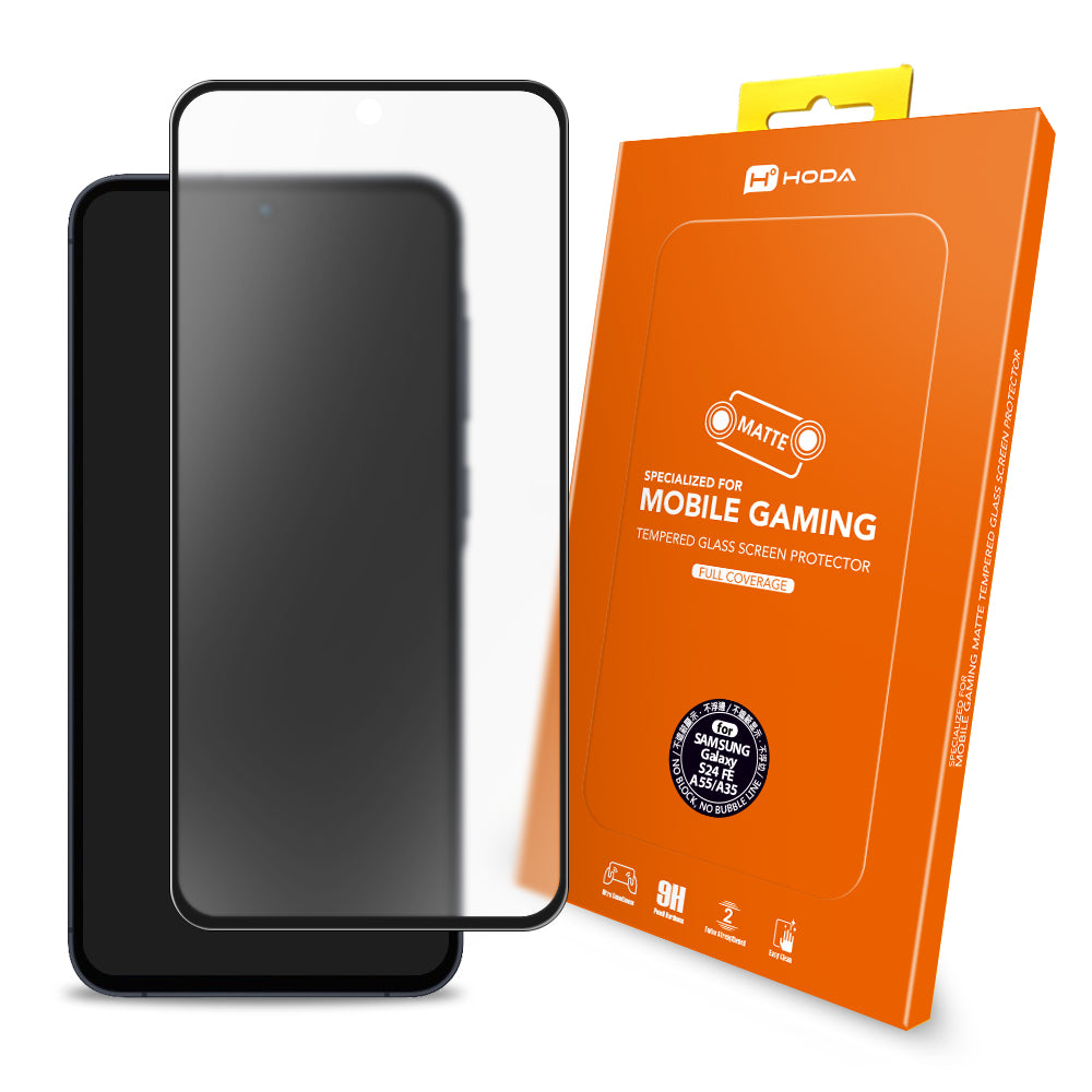 霧面玻璃保護貼 Samsung S24FE / A55 / A35 | HODA®