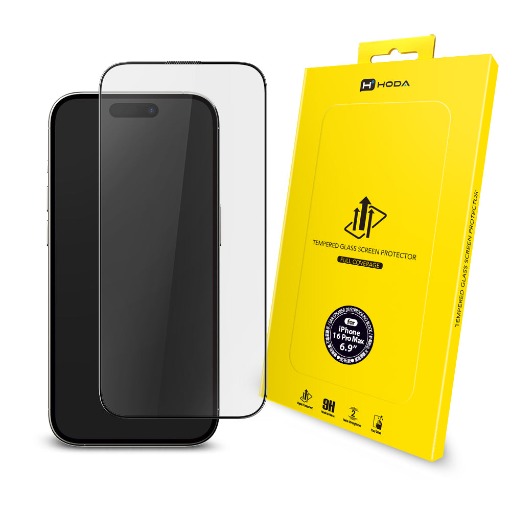 亮面玻璃保護貼 iPhone 18 / 17 / Air / 16 系列 附無塵太空艙貼膜神器 | HODA®