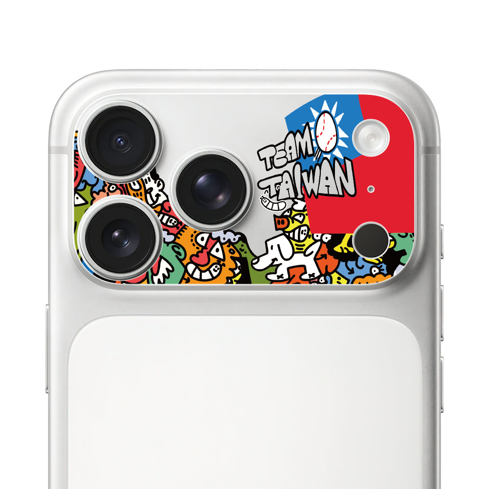 TEAM TAIWAN - 米豆滿版鏡頭底座貼 iPhone 17 Pro / Pro Max | HODA®