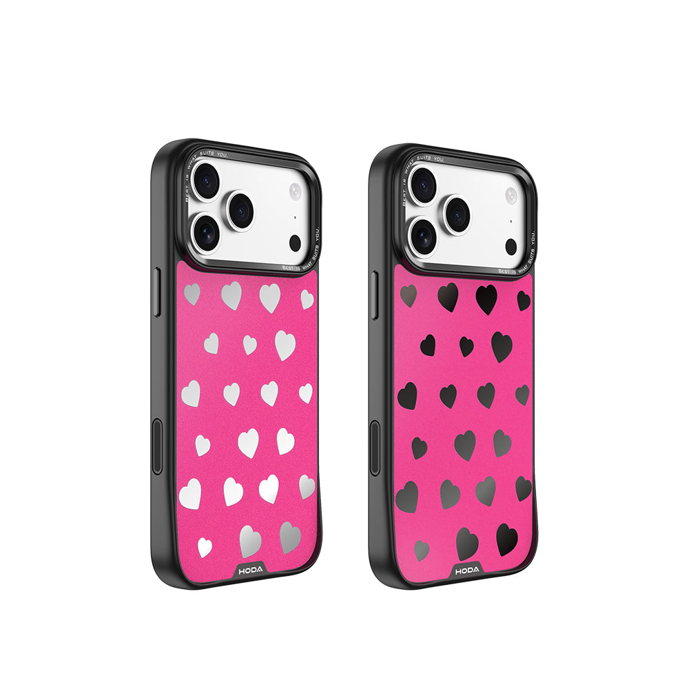 MagSafe 幻石 愛心 粉底鏡面 保護殼 iPhone 17 / Air / 16 系列 | HODA®
