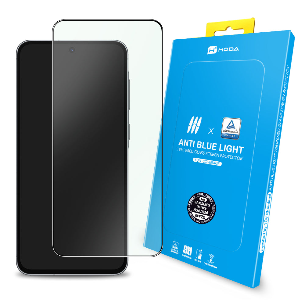 抗藍光玻璃保護貼 Samsung A56 / A36 / A26 (5G) (德國萊因TÜV RPF20認證) | HODA®