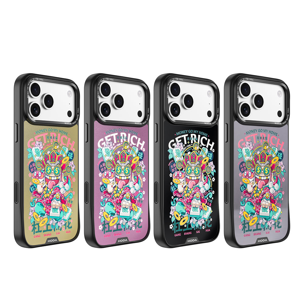 槓上開花 – 狂奔的包子｜iPhone 17 / Air / 16 系列 MagSafe 幻石手機保護殼｜HODA®