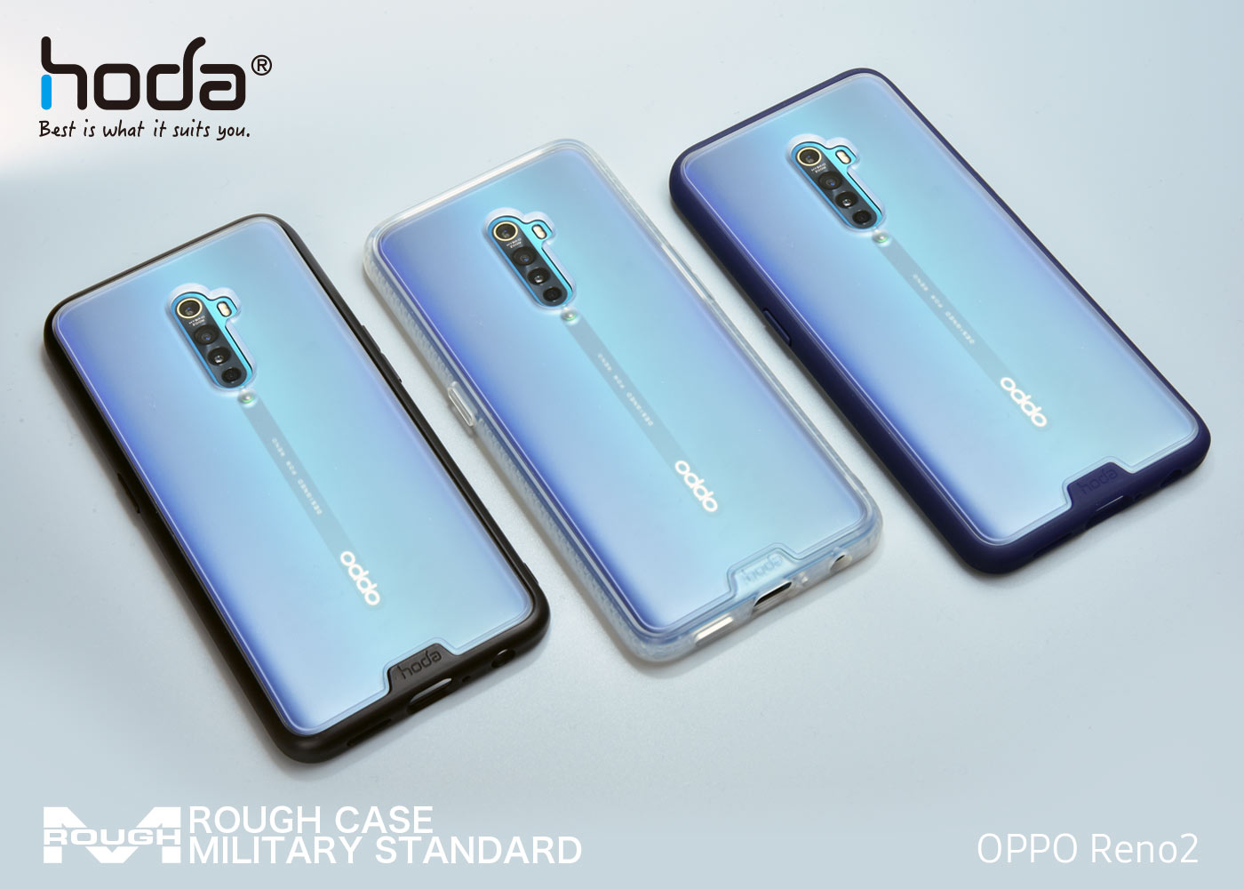 【買一送一】柔石軍規防摔保護殼 OPPO Reno2 系列 | HODA®