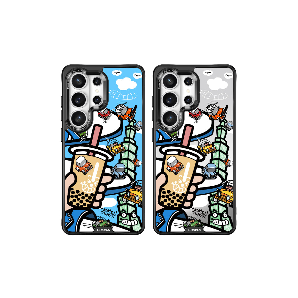 藍白拖賽道老咪大賽 - 米豆 MagSafe 手機保護殼 Samsung S26 Ultra / S25 Ultra / S24 Ultra | HODA®
