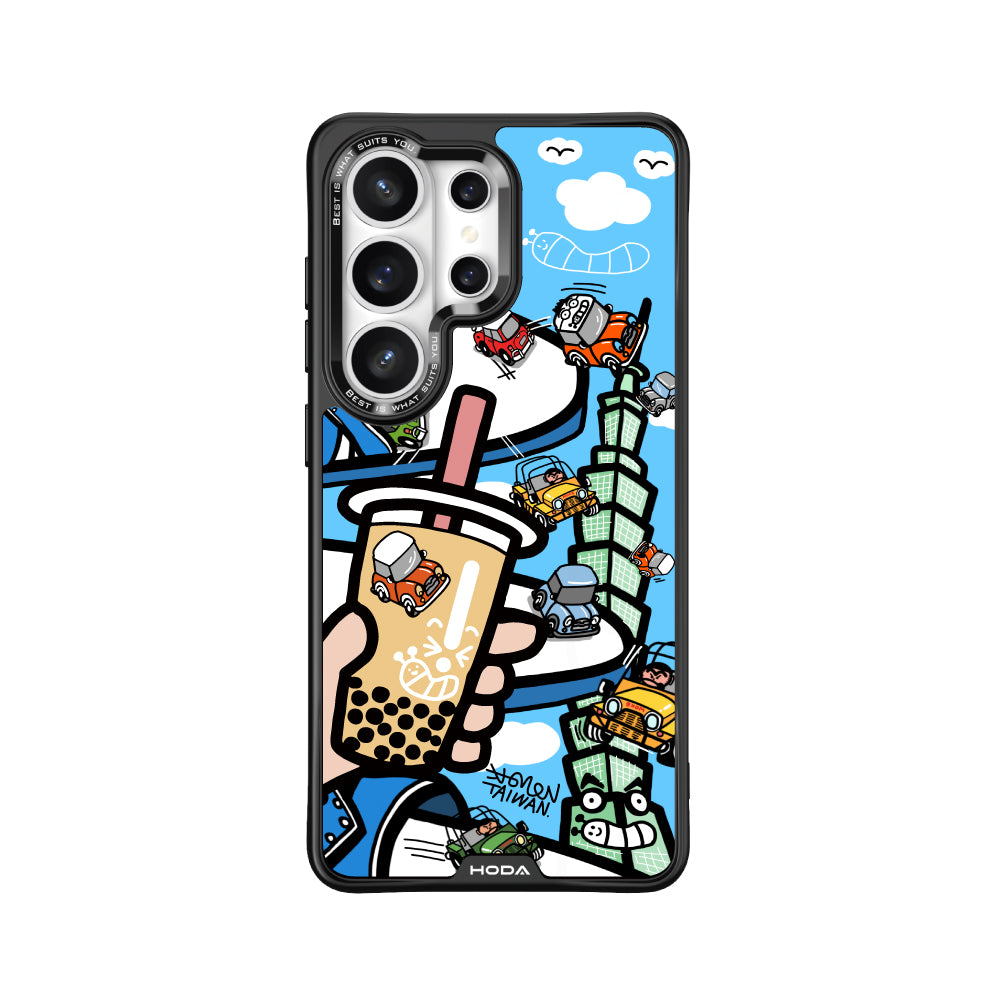 藍白拖賽道老咪大賽 - 米豆 MagSafe 手機保護殼 Samsung S26 Ultra / S25 Ultra / S24 Ultra | HODA®