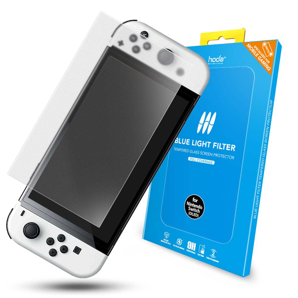 電競磨砂抗藍光玻璃保護貼 Nintendo Switch OLED 任天堂 | HODA®