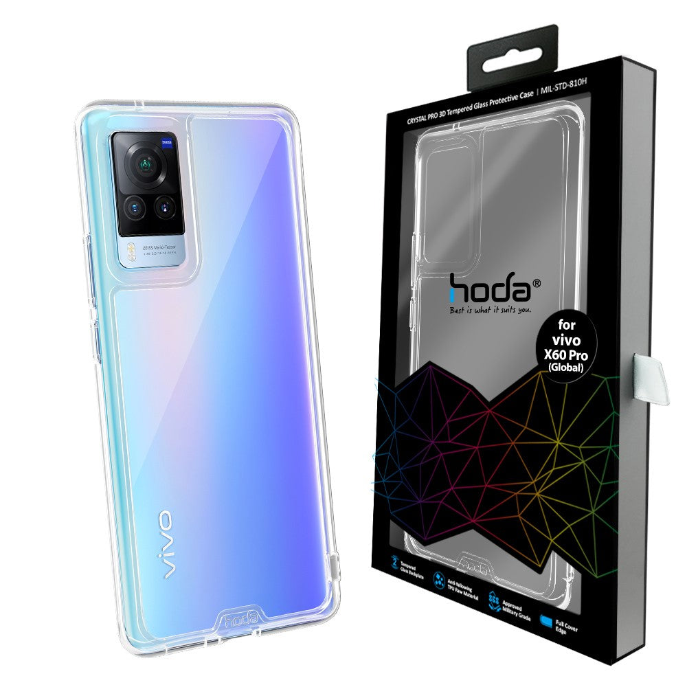 晶石玻璃軍規防摔保護殼 vivo X60 Pro 國際版 | HODA®